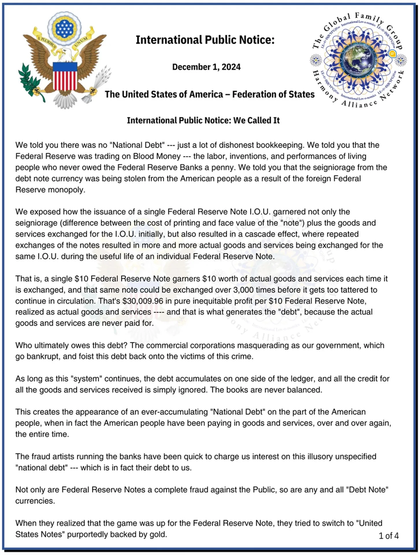 We Called It Article