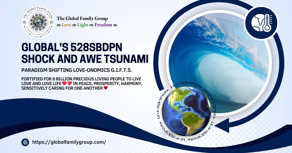 The Global FamilyGroup header for 528 hertz love, light and freedom