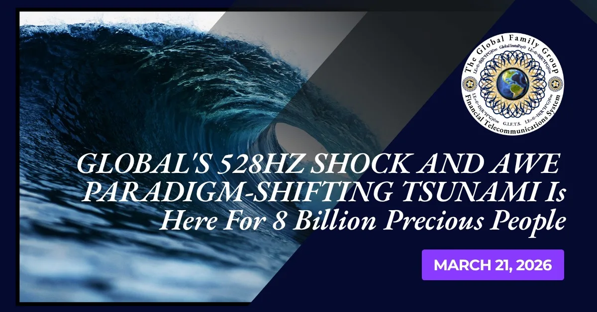 The Global FamilyGroup header for 528 hertz love, light and freedom